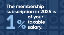 Membership subscription is one percent in 2025